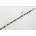 Women's Bracelet 925 Sterling Silver marcasite green onyx stones P 856